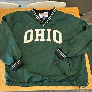 Ohio University Bobcats Green Champion Windbreaker pullover